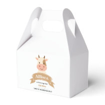Cute Cow Farmhouse Birthday Party | Thank You Favor Boxes