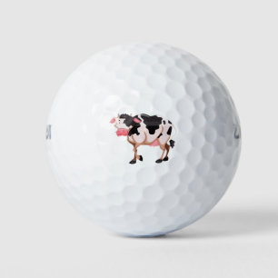 Cute cow golf balls