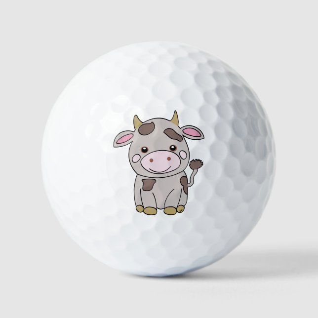 Cute cow golf balls (Front)