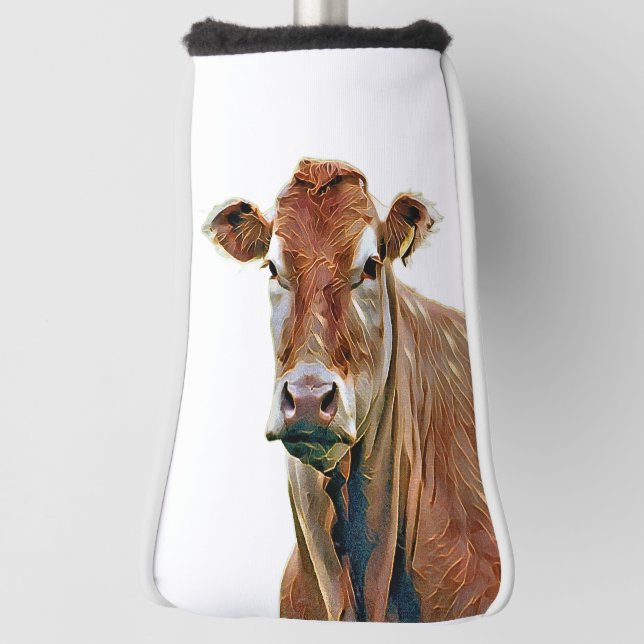 CUTE COW GOLF HEAD COVER (Rotate 90)