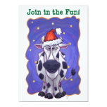 Dairy Farm Staff Christmas Party Card | Zazzle