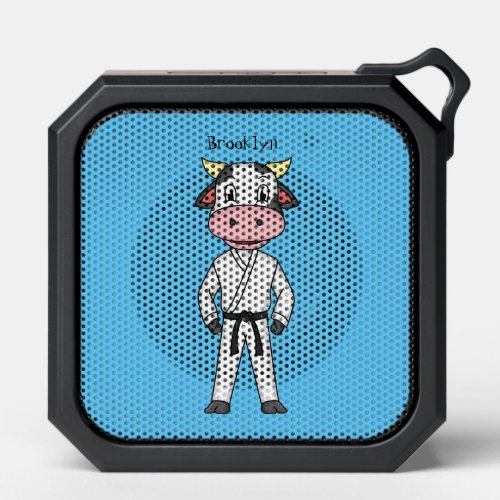 Cute cow in kung fu suit cartoon  bluetooth speaker