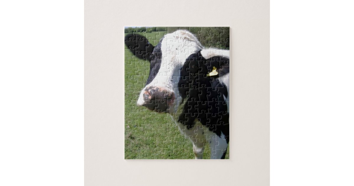 Cute Cow Jigsaw Puzzle | Zazzle