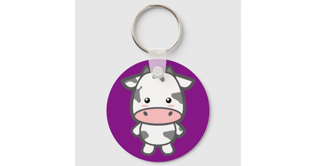 Cow Keychain ,Farm Gift, Car Accessories ,Cute Print Decor For Car Keys Cute  Keychain Cow Keychains