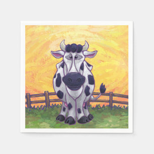 Cute Cow Kitchen Accessories Paper Napkins