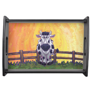 Cute Cow Kitchen Accessories Serving Tray