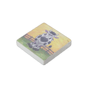 Cute Cow Kitchen Accessories Stone Magnet