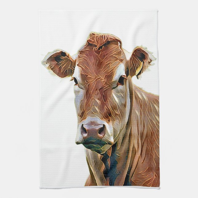 CUTE COW KITCHEN TOWEL (Vertical)