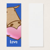 Cute Cow Love Bookmarks (Front & Back)