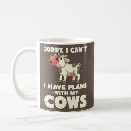 Cute Cow Lover Farmer Funny Farm Animal Farming Coffee Mug