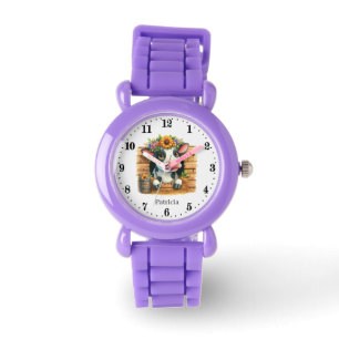 Cute cow lovers add name  watch