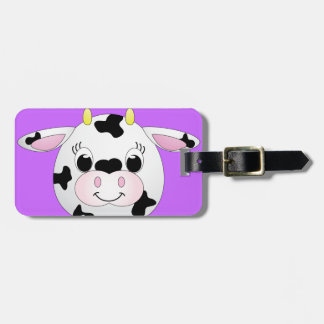Cute Cow Luggage Tag