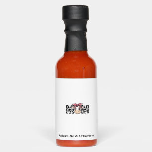 Cute Cow Mom Bow Graphic Design_1 Hot Sauces
