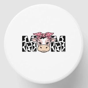 Cute Cow Mom Bow Graphic Design_1 Mini Candle Favors
