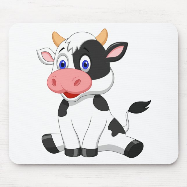Cute cow mouse pad (Front)