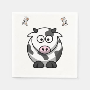 Cute Cow Paper Napkins