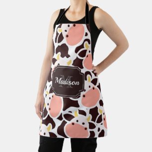 Cute Cow Pattern Apron