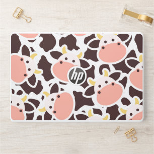 Cute Cow Pattern HP Laptop Skin