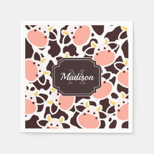 Cute Cow Pattern Napkins