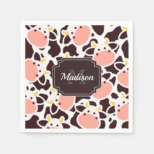 Cute Cow Pattern Napkins