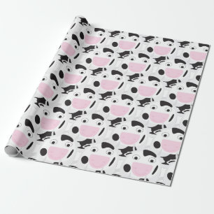 Cute Cow Pattern Wrapping Paper