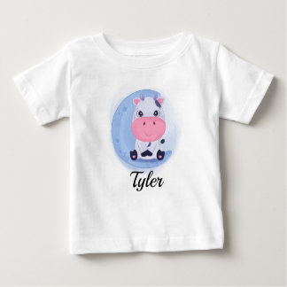 Cute Cow Personalized Baby T-Shirt