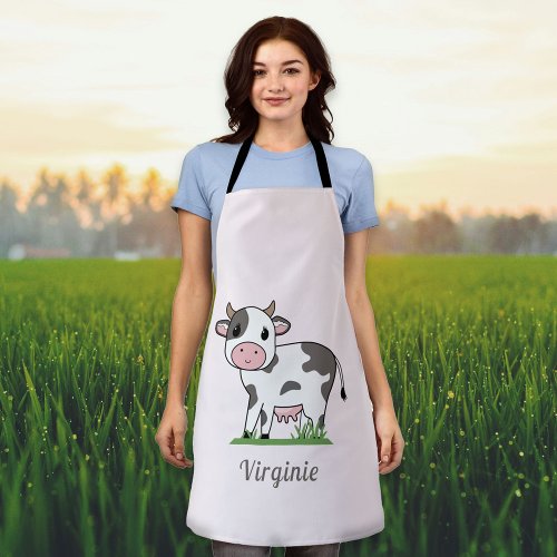 Cute Cow Pink Apron