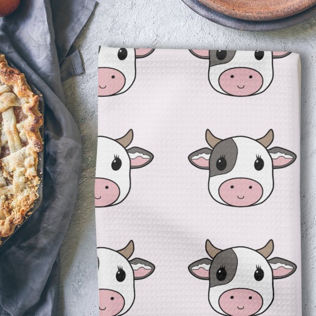 Cute Cow Pink Kitchen Towel (Cute Cow Pink Kitchen Towel)
