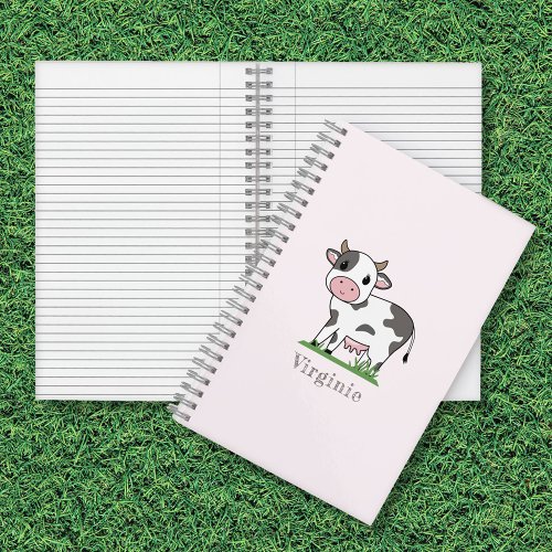Cute Cow Pink Notebook
