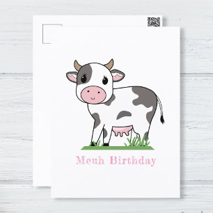Cute Cow Postcard