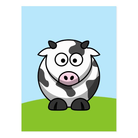 Cute Cow Postcard