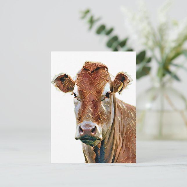 CUTE COW POSTCARD (Standing Front)