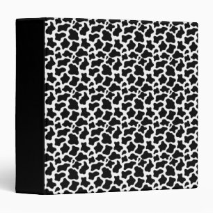 Cute Cow Print Pattern Farmer Gifts Farm Animals 3 Ring Binder
