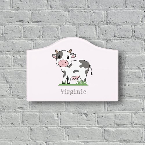 Cute Cow Room Sign