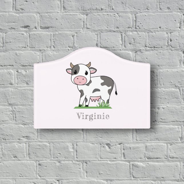 Cute Cow Room Sign (Cute Cow Room Sign)