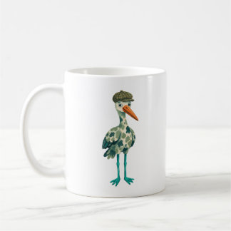 Cute Cow Spot Newsboy Cap Stork Mug