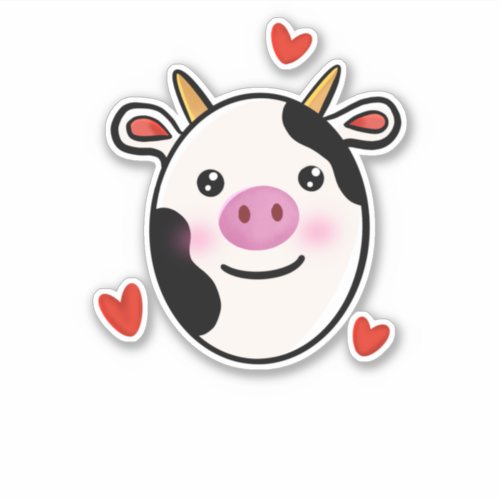 Cute Cow Sticker