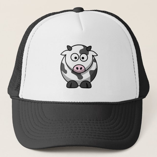 Cute Cow Trucker Hat (Front)