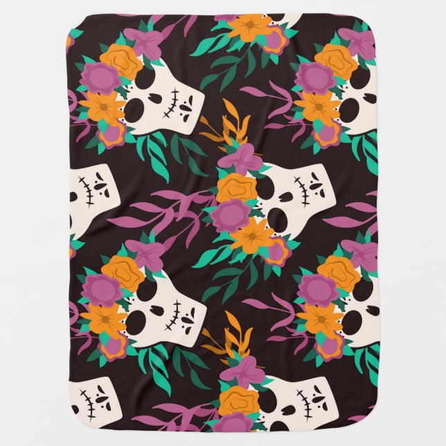 Cute Cow: Vintage Childish Pattern Baby Blanket (Front)