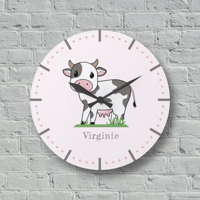 Cute Cow Wall Clock (Cute Cow Wall Clock)