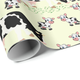 Cute Cow Wrapping Paper