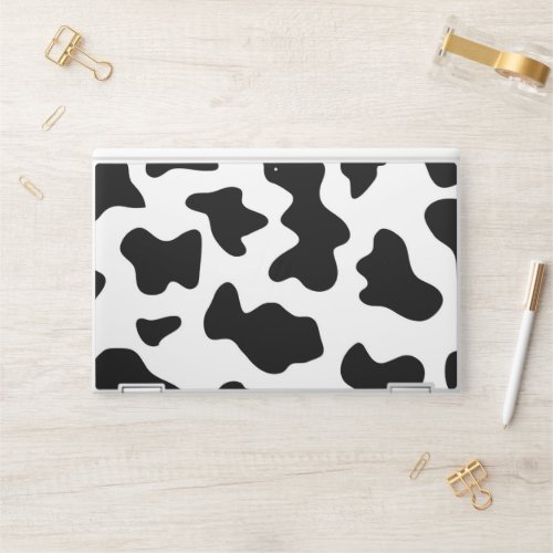 cute cowboy black and white farm cow print HP laptop skin