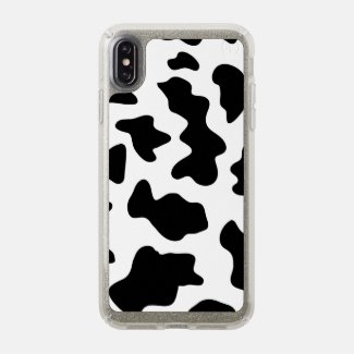 Cute Black and White Cow Print iPhone Case