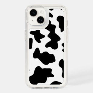 cute cowboy black and white farm cow print speck iPhone 14 case