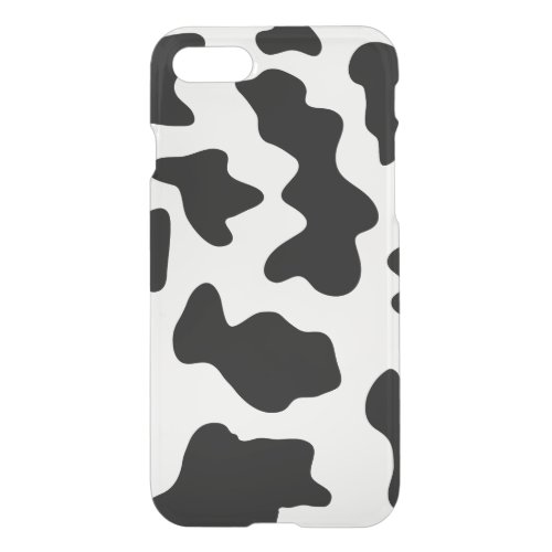 cute cowboy black and white farm cow print iPhone SE87 case