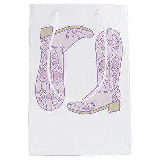 Cute Cowboy Boots Medium Gift Bag