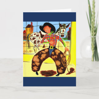 cute cowboy card