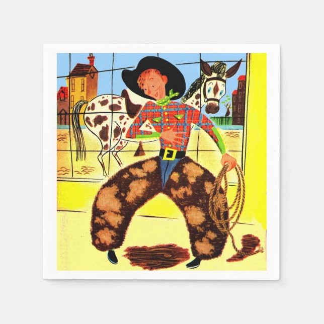 cute cowboy napkins (Front)