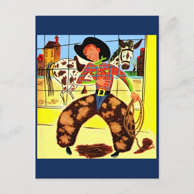 cute cowboy postcard (Front)