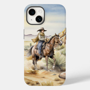 cute cowgirl lovers desert  Case-Mate iPhone 14 case